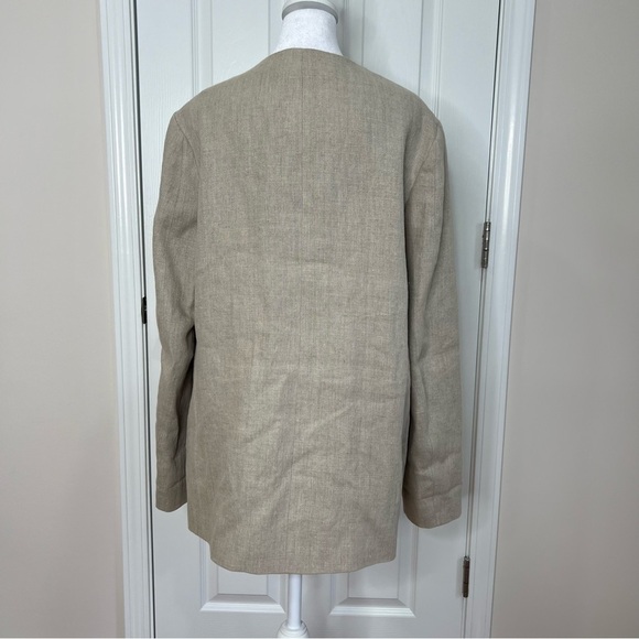 COS Open Front Linen Blazer - Picture 3 of 11